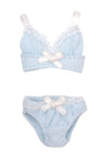 Doll Clothes - Picconeemo Costume - Ribbon Brassiere & Shorts Set - 1/12 - Light Blue (Azone)