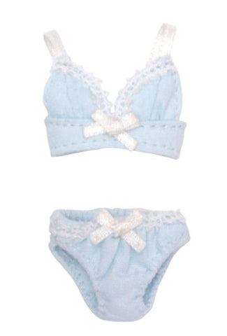 Doll Clothes - Picconeemo Costume - Ribbon Brassiere & Shorts Set - 1/12 - Light Blue (Azone)