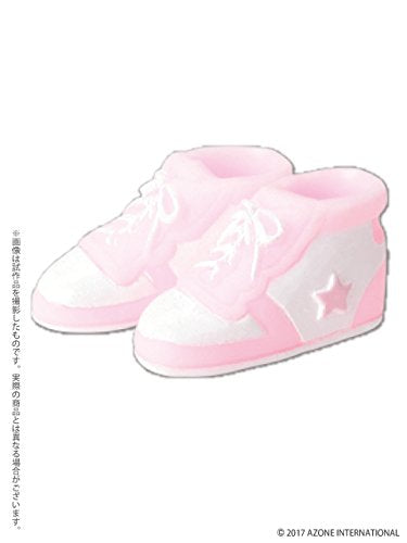 Doll Clothes - Picconeemo Costume - Soft Vinyl High Cut Sneakers - 1/12 - Pink x White (Azone)