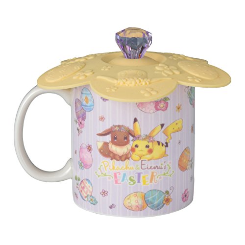 Pocket Monsters - Eievui - Pikachu - Mug Cup with Lid - Pikachu & Eievui's Easter