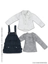 Black Raven Clothing - Doll Clothes - Picconeemo Costume - Salopette Casual Dress Set - 1/12 - Navy x White (Azone)