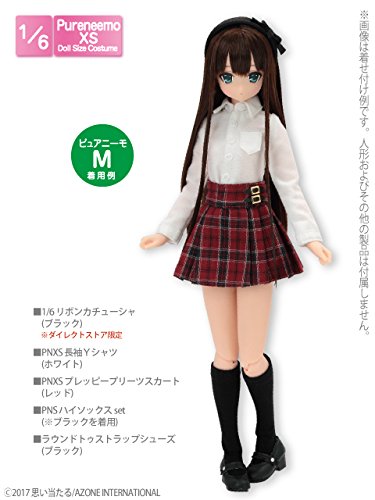 Doll Clothes - Pureneemo Original Costume - PureNeemo XS Size Costume - Long Sleeve Dress Shirt - 1/6 - White (Azone)