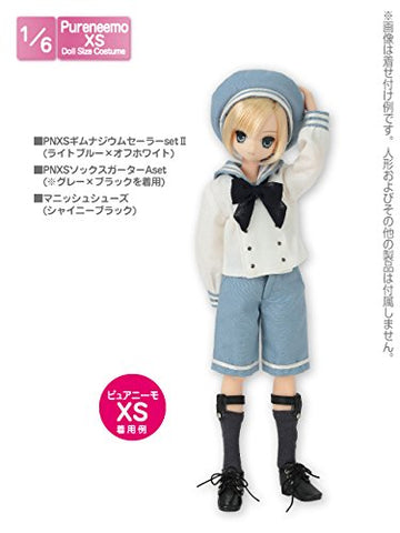 Doll Clothes - Pureneemo Original Costume - PureNeemo XS Size Costume - Gymnasium Sailor Set II - 1/6 - Light Blue x Off White (Azone)