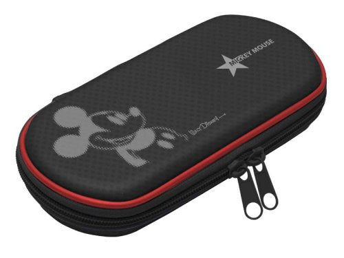 Disney Character Hard Pouch Portable (Mickey Black)