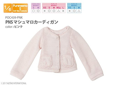 Doll Clothes - Pureneemo Original Costume - PureNeemo S Size Costume - Marshmallow Cardigan - 1/6 - Pink (Azone)