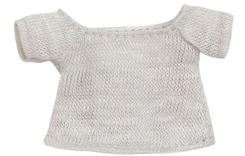 Doll Clothes - Picconeemo Costume - Loose Collar Summer Knit - 1/12 - Gray (Azone)