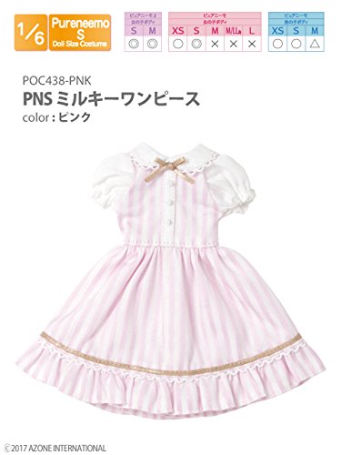 Doll Clothes - Pureneemo Original Costume - PureNeemo S Size Costume - Milky One-piece Dress - 1/6 - Pink (Azone)