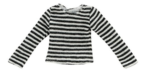 Pureneemo Original Costume - PureNeemo S Size Costume - Doll Clothes - Stripes T-shirt - 1/6 - Black x White (Azone)