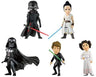 Star Wars - Darth Vader - Rey - Kylo Ren - Princess Leia - Luke Skywalker - Star Wars World Collectable Figure Premium - Set of 5 Figures (Banpresto)