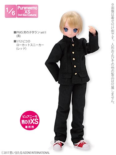 Doll Clothes - Pureneemo Original Costume - PureNeemo XS Size Costume - Boys School Uniform Set II - 1/6 - Black (Azone)