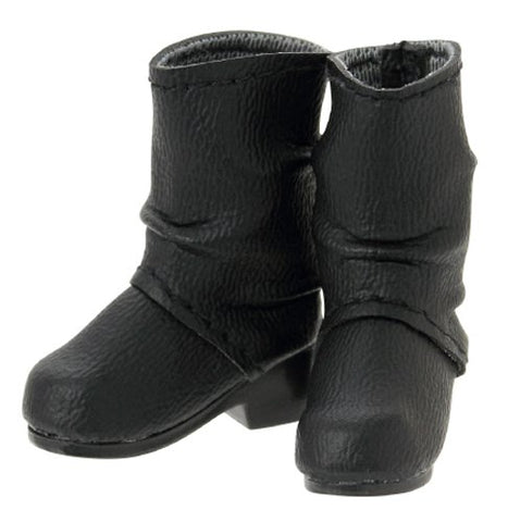 Doll Clothes - Pureneemo Original Costume - Crease Engineer Boots - 1/6 - Black (Azone)