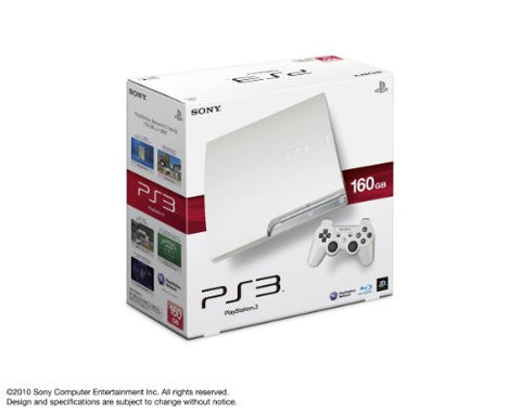 PlayStation3 Slim Console (HDD 160GB Classic White Model) - 110V