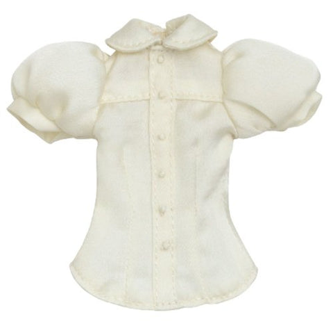 Doll Clothes - Pureneemo Original Costume - PureNeemo S Size Costume - Simple Round Collar Blouse - 1/6 - Cream (Azone)