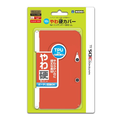 TPU Yawakata Cover for 3DS LL (red)