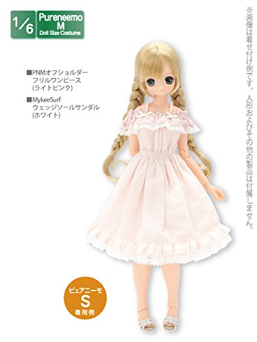 Doll Clothes - Pureneemo Original Costume - PureNeemo S Size Costume - Off Shoulder Frill One-piece - 1/6 - Light Pink (Azone)