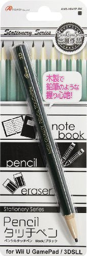 Pencil Touch Pen for 3DS/Wii U Gamepad (Black)