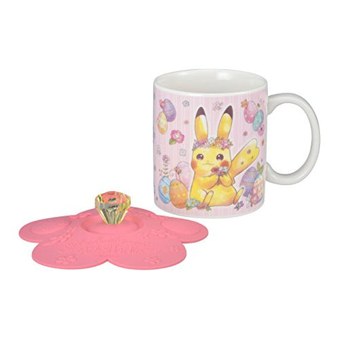Pocket Monsters - Eievui - Pikachu - Mug Cup with Lid - Pikachu & Eievui's Easter