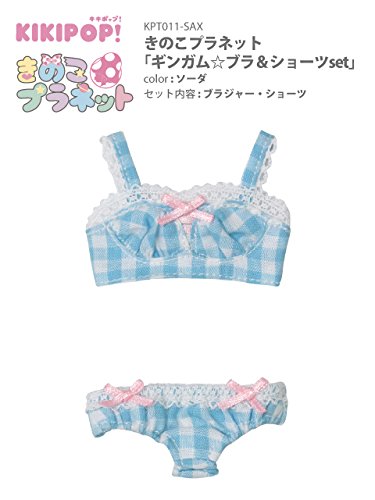 Doll Clothes - KIKIPOP! - Kinoko Planet - Gingham☆Bra & Shorts Set - Soda (Azone)