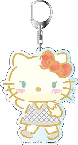 Yuri!!! on Ice x Sanrio Characters - Deka Key Chain - Stamp Rally Ver. - Hello Kitty