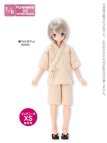 Doll Clothes - Pureneemo Original Costume - PureNeemo XS Size Costume - Jinbei Set - 1/6 - Flax (Azone)