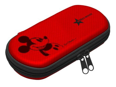 Disney Character Hard Pouch Portable (Mickey Red)