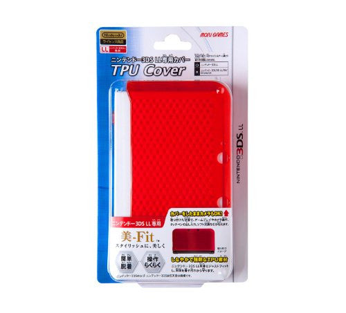 TPU Cover for 3DS LL (Clear Red)