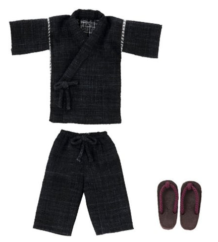 Doll Clothes - Pureneemo Original Costume - PureNeemo XS Size Costume - Jinbei Set - 1/6 - Black (Azone)