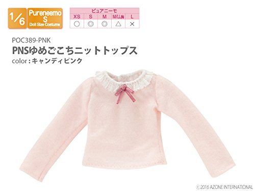 Pureneemo Original Costume - PureNeemo S Size Costume - Doll Clothes - Dreamy State Knit Top - 1/6 - Candy Pink (Azone)