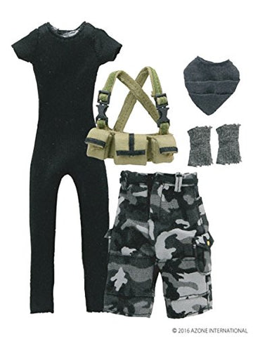 Doll Clothes - Picconeemo Costume - Military Battle Dress Set II - 1/12 - City Color Set (Azone)