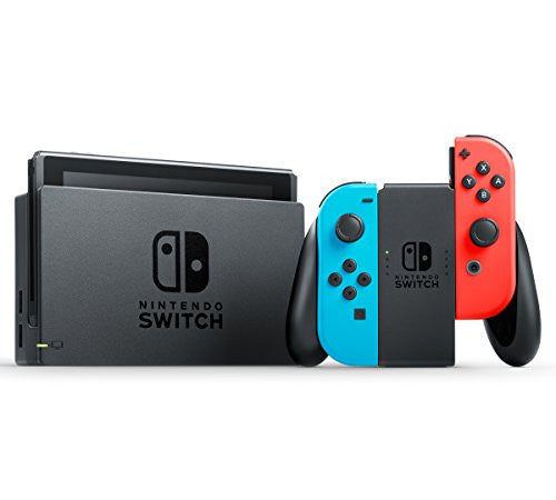 Nintendo Switch - Neon-Blue/Neon-Orange - Poach, Screen Guard, Cleaning Cloth Set