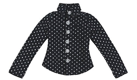 Doll Clothes - Pureneemo Original Costume - PureNeemo XS Size Costume - Dot Pattern Shirt - 1/6 - Navy (Azone)