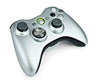 Xbox 360 Wireless Controller with Transforming D-Pad and Play and Charge Kit (Silver)