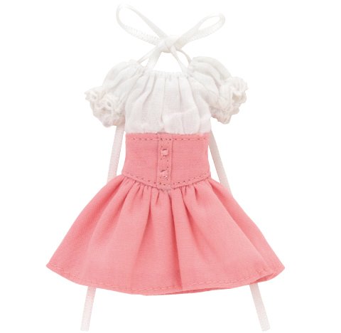 Doll Clothes - Picconeemo Costume - Off-shoulder Sunny One-piece - 1/12 - Pink x White (Azone)