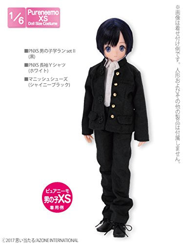 Doll Clothes - Pureneemo Original Costume - PureNeemo XS Size Costume - Boys School Uniform Set II - 1/6 - Black (Azone)