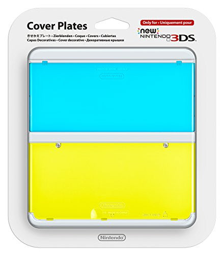 New Nintendo 3DS Cover Plates No.021 (Clear Blue & Yellow)