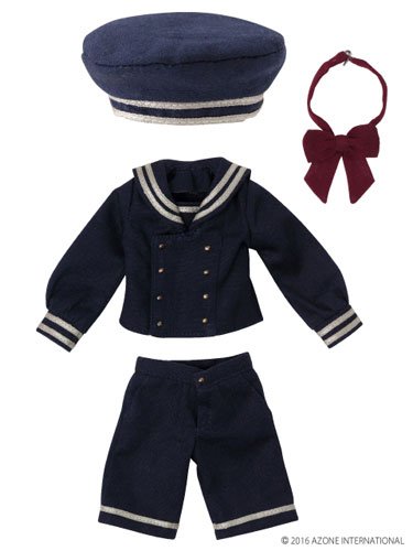 Doll Clothes - Pureneemo Original Costume - PureNeemo XS Size Costume - Gymnasium Sailor Set II - 1/6 - Navy x Navy (Azone)
