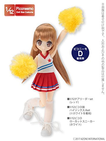 Doll Clothes - Picconeemo Costume - Cheerleader Set - 1/12 - Red (Azone)