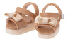 Doll Clothes - Picconeemo Costume - Ribbon Strap Sandals - 1/12 - Camel (Azone)