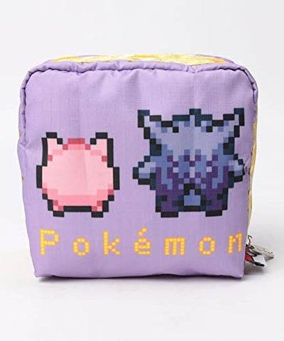 Pokémon - Square Cosmetic Pouch - Purple (Pokémon Center, LeSportsac)