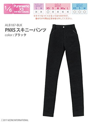 Doll Clothes - Pureneemo Original Costume - PureNeemo XS Size Costume - Skinny Pants - 1/6 - Black (Azone)