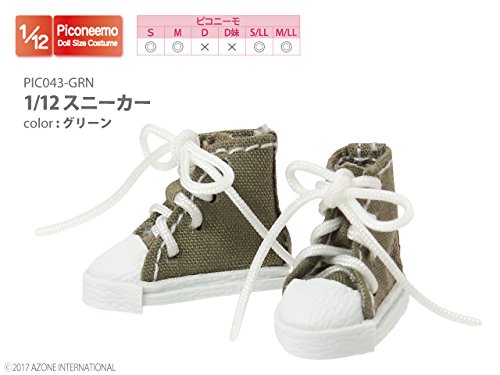 Doll Clothes - Picconeemo Costume - Sneakers - 1/12 - Green (Azone)