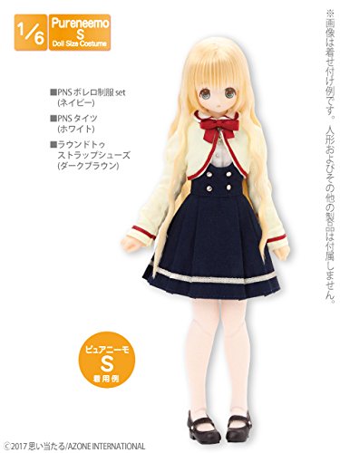 Doll Clothes - Pureneemo Original Costume - PureNeemo S Size Costume - Bolero School Uniform Set - 1/6 - Navy (Azone)　