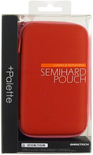 Palette Semi Hard Pouch for 3DS (Carmine Red)