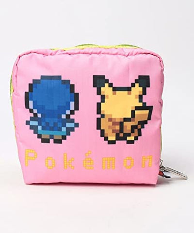 Pokémon - Square Cosmetic Pouch - Pink (Pokémon Center, LeSportsac)