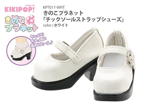 Doll Clothes - KIKIPOP! - Kinoko Planet - Thick Sole Strap Shoes - White (Azone)