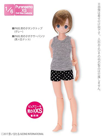 Doll Clothes - Pureneemo Original Costume - PureNeemo XS Size Costume - Boys Tank Top - 1/6 - Gray (Azone)