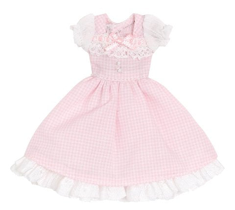Doll Clothes - Picconeemo Costume - Sweet Gingham One-piece - 1/12 - Pink Checks (Azone)