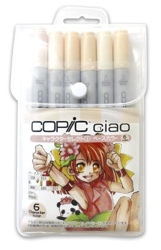 Copic Ciao Set of 6 Character Select 1-based Color
