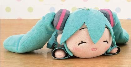Vocaloid - Hatsune Miku - Nesoberi Cushion - Plush Strap - happy