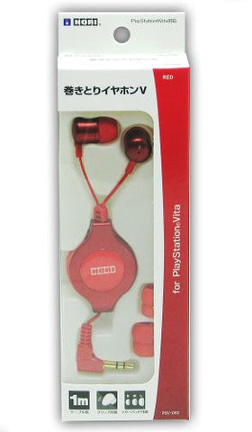 Hori Rewind Earphone V for PlayStation Vita (Red)